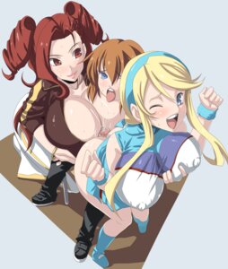 Rating: Explicit Score: 0 Tags: 2girls ass assjob big_breasts breasts buttjob censored cheerleader female heroman joey_jones lina_davis male paizuri rule34 straight vera_collins User: bunchy7s