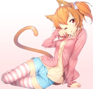 Rating: Safe Score: 0 Tags: accessory animal_humanoid arm_support bottomwear cat_humanoid cat_paws cat_tail clothing digital_media_(artwork) domestic_cat e621 felid felid_humanoid feline feline_humanoid felis female furgonomics gradient gradient_background hair humanoid jacket legwear looking_at_viewer mammal mammal_humanoid one_eye_closed orange_hair pattern_clothing pattern_legwear paws pink_eyes ribbons shaded short_twintails shorts simple_background sitting solo striped_clothing striped_legwear stripes tail tail_accessory tail_ribbon tongue tongue_out topwear wink zizi_(zz22) User: bunchy7s