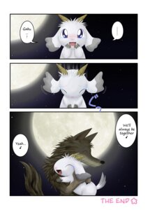 Rating: Safe Score: 0 Tags: bodily_fluids bovid canid canine canis caprine comic dialogue e621 english_text feral gabu goat happy hug love male male/male mammal mei_(one_stormy_night) multiple_scenes night one_stormy_night sky smile star starry_sky tail tears text unknown_artist wolf User: bunchy7s