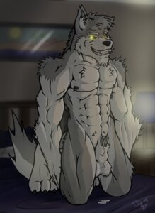 Rating: Explicit Score: 0 Tags: abs animal_genitalia animal_penis anthro athletic balls bed bedroom biceps biped black_nipples black_nose black_penis bodily_fluids canid canine canine_genitalia canine_penis canis chest_tuft claws cum cum_string dripping e621 fangs fur furniture genital_fluids genitals glowing glowing_eyes grey_body grey_fur grin half-erect hi_res inside jazzwolf jazzwolf_(character) kneeling knot knot_in_sheath looking_at_viewer male mammal muscular muscular_anthro muscular_male nipples nude pecs penis penis_tip pose precum presenting sheath smile solo tail teeth toe_claws tuft wolf yellow_eyes User: bunchy7s