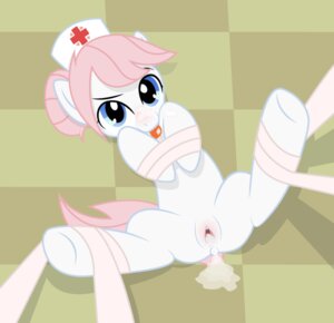 Rating: Explicit Score: 0 Tags: 2012 after_sex anus bdsm blue_eyes blush bodily_fluids bondage bound checkered checkered_floor clothing cum cum_in_vagina cum_inside draining e621 earth_pony equid equine female feral friendship_is_magic genital_fluids genitals hair hair_bun hands_tied hasbro hat headgear headwear hi_res horse lying mammal my_little_pony nurse nurse_redheart_(mlp) on_back php3 pink_hair pony presenting red_cross solo spread_legs spreading submissive submissive_female vulva User: bunchy7s