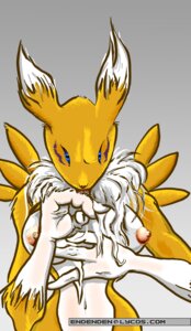 Rating: Questionable Score: 0 Tags: 3_fingers anthro areola bandai_namco black_sclera blue_eyes breasts canid canine chest_tuft digimon digimon_(species) e621 endenden erect_nipples female fingers fur hi_res licking mammal mane markings navel nipples renamon solo tongue tongue_out tuft white_body white_fur yellow_body yellow_fur User: bunchy7s