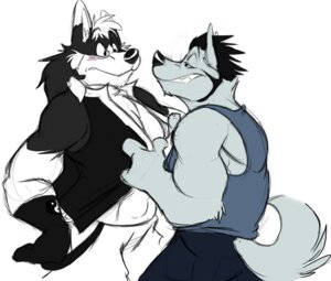 Rating: Safe Score: 0 Tags: 2011 abs anthro biceps black_hair black_nose blush bottomwear c-trigger canid canine canis chest_tuft clothed clothing clothing_pull domestic_dog duo e621 eye_contact fangs fur gloves grey_body grey_fur grin hair handwear husky imminent_rape imminent_sex jacket langdon_marston looking_at_another male male/male mammal muscular naota nordic_sled_dog open_clothing open_shirt open_topwear pants paws pecs sharp_teeth shirt shirt_grab shirt_pull simple_background smile smirk spitz standing tank_top teeth topwear topwear_pull tuft tugging vest white_background white_body white_fur white_hair wolf User: bunchy7s