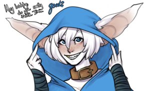 Rating: Safe Score: 0 Tags: anthro blue_eyes collar crossgender dota e621 female freckles fur hair hood long_ears meepo_the_geomancer solo unknown_artist valve valve_corporation white_body white_fur white_hair User: bunchy7s
