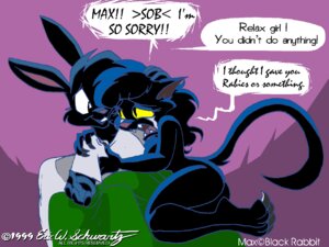 Rating: Questionable Score: 0 Tags: 1999 4:3 anthro bodily_fluids butt claws crying darke_katt dialogue domestic_cat duo e621 english_text eric_schwartz felid feline felis female lagomorph leporid male mammal max_blackrabbit_(character) rabbit tail tears text User: bunchy7s Rating: Questionable Score: 0 Tags: 1999 4:3 anthro bodily_fluids butt claws crying darke_katt dialogue domestic_cat duo e621 english_text eric_schwartz felid feline felis female lagomorph leporid male mammal max_blackrabbit_(character) rabbit tail tears text User: bunchy7s