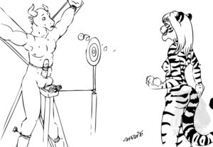 Rating: Explicit Score: 0 Tags: anthro ballbusting balls black_and_white bondage_furniture bound bovid bovine breasts butt cattle cock_and_ball_torture digital_drawing_(artwork) digital_media_(artwork) dominant dominant_female duo e621 exposed farorenightclaw felid female genital_torture genitals horn male mammal monochrome mouse_trap pantherine saint_andrew's_cross simple_background submissive submissive_male tail target tiger torture trap_(contrivance) trapped uhoh white_background User: bunchy7s