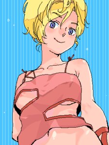 Rating: Explicit Score: 0 Tags: 1girls artist_request blonde_hair blue_eyes breasts elle_vianno female gundam gundam_zz human large_breasts light-skinned_female light_skin long_hair ponytail rule34 shirt solo underboob User: bunchy7s