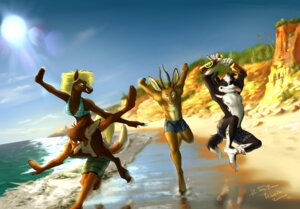 Rating: Safe Score: 0 Tags: amber_eyes antelope anthro artist_collaboration beach blonde_hair border_collie bovid canid canine canis clothed clothing cloud collie detailed_background digitigrade dipstick_tail domestic_dog e621 equid equine female green_eyes group hair herding_dog hi_res hooves horn horse jumping lex_(pegibruno) male mammal maned_wolf markings mickey_the_retriever ndoto_(mickey_the_retriever) nipples outside ozzy_(pegibruno) pastoral_dog pegibruno running sand seaside sheepdog sky smile strawmerry swimwear tail tail_markings topless unguligrade water User: bunchy7s