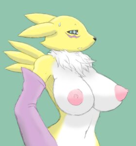 Rating: Questionable Score: 0 Tags: anthro areola armwear bandai_namco big_areola big_breasts black_nose black_sclera blue_eyes blush bodily_fluids breasts canid canine chest_tuft clothing digimon digimon_(species) digital_media_(artwork) e621 elbow_gloves erect_nipples female female_anthro fur gloves green_background half-length_portrait handwear huge_breasts looking_at_viewer lord_friez mammal mane markings mostly_nude multicolored_body multicolored_fur navel nipples portrait puffy_nipples renamon simple_background solo sssonic2 sweat tuft two_tone_body two_tone_fur white_body white_fur wide_hipped_female wide_hips yellow_body yellow_fur User: bunchy7s