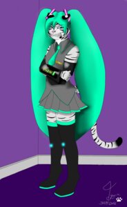 Rating: Safe Score: 0 Tags: anthro blue_eyes blue_hair bottomwear clothed clothing cosplay crossdressing e621 felid femboy hair hatsune_miku hi_res long_hair male mammal pantherine skirt solo tiger tygar tygar_tiger vocaloid yamaha_corporation User: bunchy7s