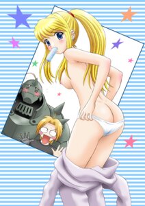 Rating: Explicit Score: 0 Tags: alphonse_elric armor ass blonde_hair blue_eyes blush blush_stickers breasts dimples_of_venus earrings edward_elric female fullmetal_alchemist human jewelry looking_back mouth_hold panties pants_down panty_pull ponytail popsicle rule34 striped striped_background tied_hair topless underwear undressing white_panties winry_rockbell yasu_rintarou User: bunchy7s Rating: Explicit Score: 0 Tags: alphonse_elric armor ass blonde_hair blue_eyes blush blush_stickers breasts dimples_of_venus earrings edward_elric female fullmetal_alchemist human jewelry looking_back mouth_hold panties pants_down panty_pull ponytail popsicle rule34 striped striped_background tied_hair topless underwear undressing white_panties winry_rockbell yasu_rintarou User: bunchy7s