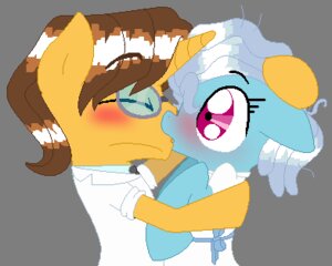 Rating: Safe Score: 0 Tags: 2013 alpha_channel artflicker clothing doctor_stable_(mlp) duo e621 earth_pony equid equine eyewear female friendship_is_magic glasses grey_hair hair hasbro horn horse kiss_on_lips kissing low_res male mammal my_little_pony mythological_creature mythological_equine mythology pony purple_eyes screw_loose_(mlp) simple_background transparent_background unicorn User: bunchy7s