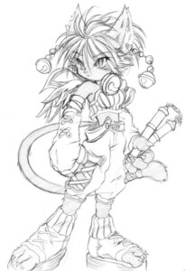 Rating: Safe Score: 0 Tags: 3_toes 4_fingers anthro bandage bell bell_collar biped bottomwear breasts claws clothing collar daena domestic_cat e621 ear_piercing feet felid feline felis female fingerless_gloves fingers fist footwear fur gloves greyscale hair handwear holding_object holding_weapon legend_of_mana looking_aside mammal mana_(series) melee_weapon midriff monochrome nunchaku pants piercing pose pupils shoes simple_background sketch slit_pupils solo square_enix standing tail toeless_footwear toes topwear traditional_media_(artwork) tube_top unknown_artist weapon white_background User: bunchy7s