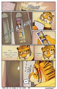 Rating: Safe Score: 0 Tags: 2014 anthro biped black_stripes blush booth brandon_(sefeiren) clothed clothing comic conditional_dnp countershade_face countershading curtains dialogue dutch_angle e621 english_text eyebrows felid feline felis fully_clothed fur green_eyes low-angle_view male mammal multicolored_body multicolored_fur orange_body orange_fur pantherine photo photo_booth pink_nose scarf sefeiren solo sound_effects speech_bubble standing striped_body striped_fur stripes text tiger two_tone_body two_tone_fur white_body white_countershading white_fur User: bunchy7s