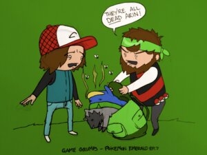 Rating: Questionable Score: 0 Tags: 4:3 :< accessory ambient_arthropod ambient_fly ambient_insect arin_hanson arthropod backpack bag baseball_cap blue_bottomwear blue_clothing blue_pants bottomwear clothing death dialogue e621 empty_eyes english_text feral fly_(animal) game_grumps generation_3_pokemon green_background grey_bottomwear grey_clothing grey_pants group hair hat headband headgear headwear hoodie insect jon_jafari jontron lotad male nintendo o_o open_mouth pants pinstripes pokeball pokemon pokemon_(species) poochyena sad shocked simple_background sketchnate smelly standard_pokeball text topwear what x_eyes User: bunchy7s