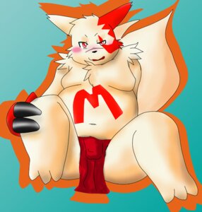 Rating: Questionable Score: 0 Tags: anthro biped blush bulge chest_tuft clothing e621 fur fur_markings generation_3_pokemon kemono male markings mekka navel nintendo open_mouth overweight overweight_anthro overweight_male pokemon pokemon_(species) red_eyes simple_background sitting slightly_chubby solo tuft underwear zangoose User: bunchy7s