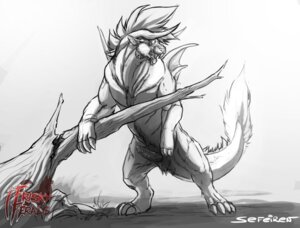 Rating: Explicit Score: 0 Tags: branch claws conditional_dnp e621 erection feet feral fin free_content frisky_ferals genitals hi_res hindpaw horn male mane monochrome monster nude paws penis sefeiren simple_background sketch solo standing tail tongue unknown_species white_background User: bunchy7s