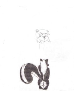 Rating: Explicit Score: 0 Tags: anthro butt e621 female genitals low_res mammal mephitid nude raised_tail skunk smatt3469 solo tail traditional_media_(artwork) vulva User: bunchy7s