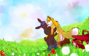 Rating: Explicit Score: 0 Tags: 2008 animal_genitalia anthro canid canine clothed clothing duo e621 eyewear fox french_kissing fully_sheathed genitals glasses kissing lagomorph leporid licking male male/male mammal picnic rabbit sheath tail tongue tongue_out topless yuki-chi User: bunchy7s
