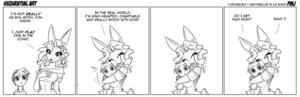 Rating: Safe Score: 0 Tags: anthro black_and_white comic conditional_dnp dialogue duo e621 english_text female hair hilary_locke hug human jollyjack lagomorph leporid looking_at_viewer male mammal monochrome profanity rabbit sequential_art text young User: bunchy7s