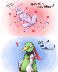 Rating: Explicit Score: 0 Tags: animal_genitalia balls burrito_(twitch_plays_pokemon) duo e621 eeveelution espeon feral fully_sheathed fyriwolf666 generation_2_pokemon genitals heart_symbol hi_res male nintendo pokemon pokemon_(species) presenting question_mark sheath spread_legs spreading text twitch_plays_pokemon xatu User: bunchy7s
