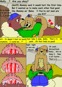 Rating: Explicit Score: 0 Tags: anthro bear bow clothing comic cub cub_on_cub disney female female_cub flat_chest fur furry furry_only kit_cloudkicker male male_cub mammal molly_cunningham p_p_(artist) penis pussy rule34 straight talespin virgin virginal_blood young User: bunchy7s