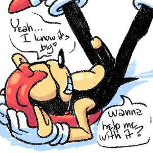 Rating: Explicit Score: 0 Tags: 1:1 amuzoreh anthro armadillo biped clothing dialogue e621 english_text erection eyes_closed footwear genitals gloves handwear humanoid_genitalia humanoid_penis lying male mammal mighty_the_armadillo penis sega shoes solo sonic_the_hedgehog_(series) spread_legs spreading text xenarthran User: bunchy7s
