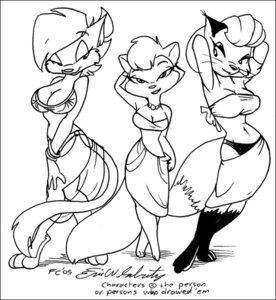 Rating: Questionable Score: 0 Tags: 2005 3_toes anthro barefoot big_breasts black_and_white bottomwear bra breasts canid canine cats_don't_dance clarisse_(sabrina_online) cleavage clothed clothing crossed_legs domestic_cat e621 eric_schwartz feet felid feline felis female fox group hair hand_behind_head hands_behind_head jewelry leg_markings line_art looking_aside looking_at_viewer mammal markings midriff monochrome necklace pose sawyer_(cats_don't_dance) short_hair simple_background skirt smile socks_(marking) standing tail toes topwear tube_top underwear warner_brothers whiskers white_background wide_hips User: bunchy7s