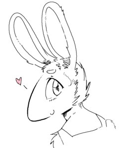 Rating: Safe Score: 0 Tags: anthro e621 female heart_symbol lagomorph leporid line_art looking_back mammal rabbit ruby_(rq) ruby_quest solo spot_color toof User: bunchy7s