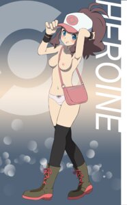 Rating: Questionable Score: 0 Tags: bag baseball_cap black_legwear black_thighhighs blue_eyes boots bow_panties breasts brown_hair female female_only hat highres hilda_(pokemon) human long_hair makoto_daikichi naked_thighhighs navel nintendo nipples nude panties pokemon pokemon_bw ponytail print_panties rule34 smile solo thighhighs tied_hair topless underwear User: bunchy7s
