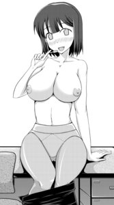 Rating: Explicit Score: 0 Tags: blush breasts chair desk female headband headset large_breasts panties pantyhose pointy_chin rule34 sitting smile topless underwear User: bunchy7s
