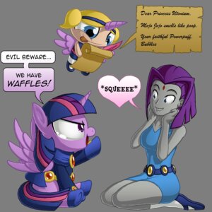 Rating: Safe Score: 0 Tags: 1:1 2014 accessory alpha_channel belt berrypawnch blonde_hair blue_eyes bubbles_(powerpuff_girls) cartoon_network clothing crossover dc_comics dialogue digital_media_(artwork) e621 english_text equid equine feathered_wings feathers female friendship_is_magic fur grey_body grey_skin group hair hair_accessory hairband hasbro heart_symbol horn human kneeling letter loose_feather mammal multicolored_hair my_little_pony mythological_creature mythological_equine mythology personality_swap powerpuff_girls purple_body purple_fur purple_hair quill raven_(dc) simple_background sitting teen_titans teen_titans_(television_series) text transparent_background twilight_sparkle_(mlp) two_tone_hair voice_actor_joke winged_unicorn wings writing_text User: bunchy7s
