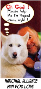 Rating: Questionable Score: 0 Tags: ambiguous_gender canid canine canis clothing collared_shirt domestic_dog dress_shirt duo e621 english_text facial_hair feral grandfathered_content human humor husky image_macro looking_at_viewer male mammal meme nordic_sled_dog photography_(artwork) rape_mention real shirt smile spitz stock_image text third-party_edit thought_bubble topwear unknown_artist User: bunchy7s