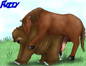Rating: Explicit Score: 0 Tags: all_fours bear black_nose bodily_fluids brown_body brown_fur cum cum_inside doggystyle duo e621 equid equine female feral feral_on_feral from_behind_position fur fuzzy_(artist) genital_fluids genitals grass hooves horse interspecies low_res male male/female mammal outside penis plant quadruped sex tail User: bunchy7s