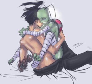 Rating: Explicit Score: 0 Tags: aged_up alien alien_humanoid amputee antennae_(anatomy) blush cybernetic_arm cybernetic_limb cybernetics cyborg dib_membrane disability duo e621 face_lick green_body green_skin human human_on_humanoid humanoid interspecies invader_zim irken licking light_body light_skin machine male male/male mammal missing_arm nickelodeon pak sitting tongue tongue_out uppertorso zim_(invader_zim) User: bunchy7s