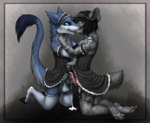Rating: Explicit Score: 0 Tags: 2014 3_toes abstract_background animal_genitalia animal_penis anthro balls barefoot black_hair black_penis blue_body blue_eyes blue_fur bodily_fluids bottomwear canine_genitalia canine_penis chinchilla chinchillid claws clothed clothing clothing_lift crossdressing crossed_legs cuddling cum cum_from_kissing cum_on_penis cum_trail duo e621 ejaculation erection eye_contact feet femboy fingerless_gloves footwear frottage fur garter_belt garter_straps genital_fluids genitals gloves grey_background grey_body grey_eyes grey_fur hair hands-free handwear hug interspecies kissing kneeling knot legwear looking_at_another maid_uniform male male/male mammal nayoko_the_kitten orgasm orgasm_from_kissing pawpads paws penile penis penises_touching petting rodent sergal sex sharp_teeth sheath side_view simple_background skirt skirt_lift socks spots stockings tail tail_tuft teeth toeless_footwear toeless_socks toes tuft uniform upskirt User: bunchy7s