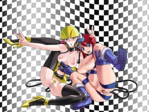 Rating: Explicit Score: 0 Tags: 2girls blonde_hair blue_eyes boots bottomless breasts breasts_out censored checkered checkered_background double_v elesa_(pokemon) elesa_(pokemon_bw) female female_only gym_leader high_heels human large_breasts looking_at_viewer multiple_females nintendo nipples no_bra no_panties otsukare pokemon pokemon_bw pubic_hair pussy red_hair rule34 skyla_(pokemon) smile source_request spread_legs v yuri User: bunchy7s