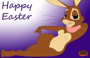 Rating: Questionable Score: 0 Tags: anthro big_ears breasts brown_body brown_eyes brown_fur cadbury cadbury_bunny cadbury_schweppes e621 easter female fur holidays lagomorph leporid mammal mascot open_mouth rabbit ribbons solo unknown_artist whiskers wide_hips User: bunchy7s
