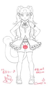 Rating: Questionable Score: 0 Tags: 2012 alternative_fashion anthro bottomwear censored censored_by_face clothed clothing digital_drawing_(artwork) digital_media_(artwork) dr_comet e621 ear_piercing female full-length_portrait group j-fashion japanese_text line_art lolita_(fashion) panties piercing portrait restricted_palette simple_background skirt solo_focus standing star tail text underwear white_background User: bunchy7s
