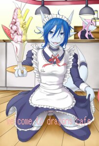 Rating: Safe Score: 0 Tags: accessory alternative_fashion anthro blue_hair bottomwear breasts butt cafe clothing collar dragon duo e621 english_text female frilly frilly_accessory frilly_hairband goth gothic_lolita hair hair_accessory hairband ice_kachang j-fashion kneeling legwear lolita_(fashion) looking_at_viewer maid_uniform mythological_creature mythological_scalie mythology non-mammal_breasts panties plate ribbons scalie shizuru skirt stockings sundae tail text underwear uniform User: bunchy7s
