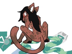 Rating: Questionable Score: 0 Tags: 2013 4:3 anthro barefoot biped black_hair black_nose black_pawpads blush breasts brown_body brown_eyes brown_fur butt clothing crouching discarded_clothing e621 eyebrows eyelashes eyewear feet female fur genet glasses hair long_hair looking_at_viewer looking_back mammal markings multicolored_body multicolored_fur nude pawpads paws raiettei_(artist) raiettei_(character) scarf shirt side_boob simple_background solo spots spotted_body spotted_fur striped_markings striped_tail stripes tail tail_markings tan_body tan_fur topwear viverrid white_background User: bunchy7s