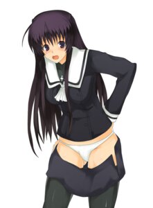 Rating: Questionable Score: 0 Tags: akabane_kureha arao dressing female female_only hair human kureha_akebane night_wizard panties rule34 school_uniform serafuku solo thighhighs underwear white_background User: bunchy7s