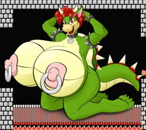 Rating: Questionable Score: 0 Tags: anthro armband badgerben big_breasts breasts collar collar_only detailed_background e621 ear_piercing fangs female game_background green_body green_skin hair horn huge_breasts hyper hyper_breasts koopa looking_at_viewer mario_bros nintendo nipple_piercing nipples non-mammal_breasts non-mammal_nipples nude open_mouth piercing red_eyes red_hair reptile scalie short_hair solo spiked_tail spikes spikes_(anatomy) super_mario_bros._(nes) sylvia_(anjuneko) tail teeth User: bunchy7s