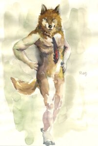 Rating: Safe Score: 0 Tags: 2007 accessory anthro canid canine canis e621 male mammal necktie nude pose racoonwolf simple_background solo tail wolf User: bunchy7s
