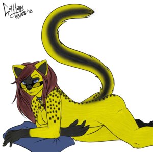 Rating: Questionable Score: 0 Tags: anthro blue_eyes brown_hair collar e621 esma eyewear felid female glasses hair hi_res hybrid jaxinc long_hair looking_at_viewer lorena_(artist) mammal mephitid nude simple_background skunk solo tail white_background User: bunchy7s
