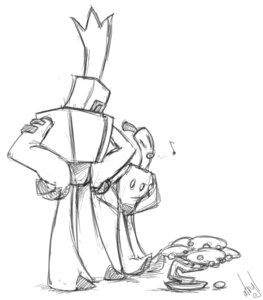 Rating: Safe Score: 0 Tags: ambiguous_gender atryl bonsai digital_drawing_(artwork) digital_media_(artwork) duo e621 hoborg humanoid klaymen monochrome musical_note musical_symbol neverhood not_furry plant simple_background sketch symbol the_neverhood whistling white_background User: bunchy7s