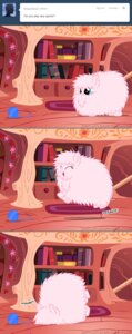 Rating: Safe Score: 0 Tags: ball_of_yarn blue_eyes crash e621 earth_pony equid equine faceplant fan_character female feral fluffle_puff hair hasbro hi_res horse mammal mixermike622 my_little_pony pink_hair pony pounce solo yarn User: bunchy7s