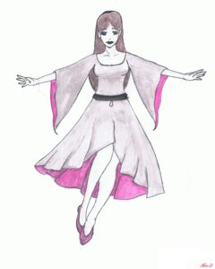 Rating: Safe Score: 0 Tags: absurd_res arms_out blue_eyes brown_hair clothing dress e621 female flying hair hi_res human lipstick makeup mammal miss_z not_furry pink_clothing pink_dress pose simple_background solo white_background User: bunchy7s