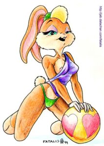 Rating: Explicit Score: 0 Tags: 1990s 1999 20th_century anthro ball_(object) barefoot breasts clothes fatalis female female_only front_view fur furry furry_breasts furry_ears furry_tail gloves hair kneeling lola_bunny looney_tunes mammal open_mouth rabbit rule34 short_hair smooth_fur solo space_jam tagme tail yellow_hair User: bunchy7s