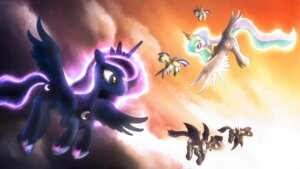 Rating: Safe Score: 0 Tags: 16:9 2012 armor cloud crown cutie_mark detailed_background e621 equid equine feathered_wings feathers female feral flying fongsaunder friendship_is_magic glowing glowing_hair green_eyes green_hair group hair hasbro headgear hi_res horn male mammal multicolored_hair my_little_pony mythological_creature mythological_equine mythology night outside pegasus pink_eyes pink_hair princess princess_celestia_(mlp) princess_luna_(mlp) purple_hair quadruped royal_guard_(mlp) royalty simple_background sky skyscape smile star sun sunrise tail thestral tiara two_tone_hair white_hair widescreen winged_unicorn wings User: bunchy7s